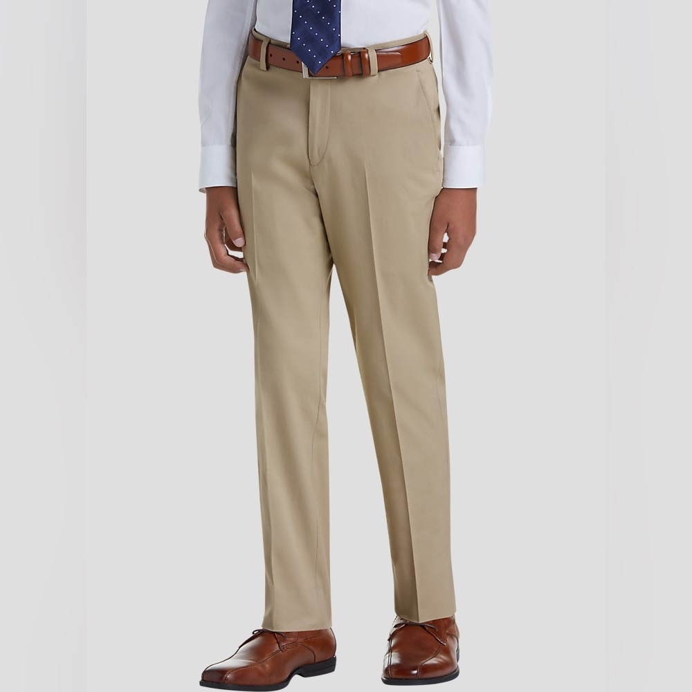 Boys Joseph Abboud Suit Tan Classic Straight Leg Pants